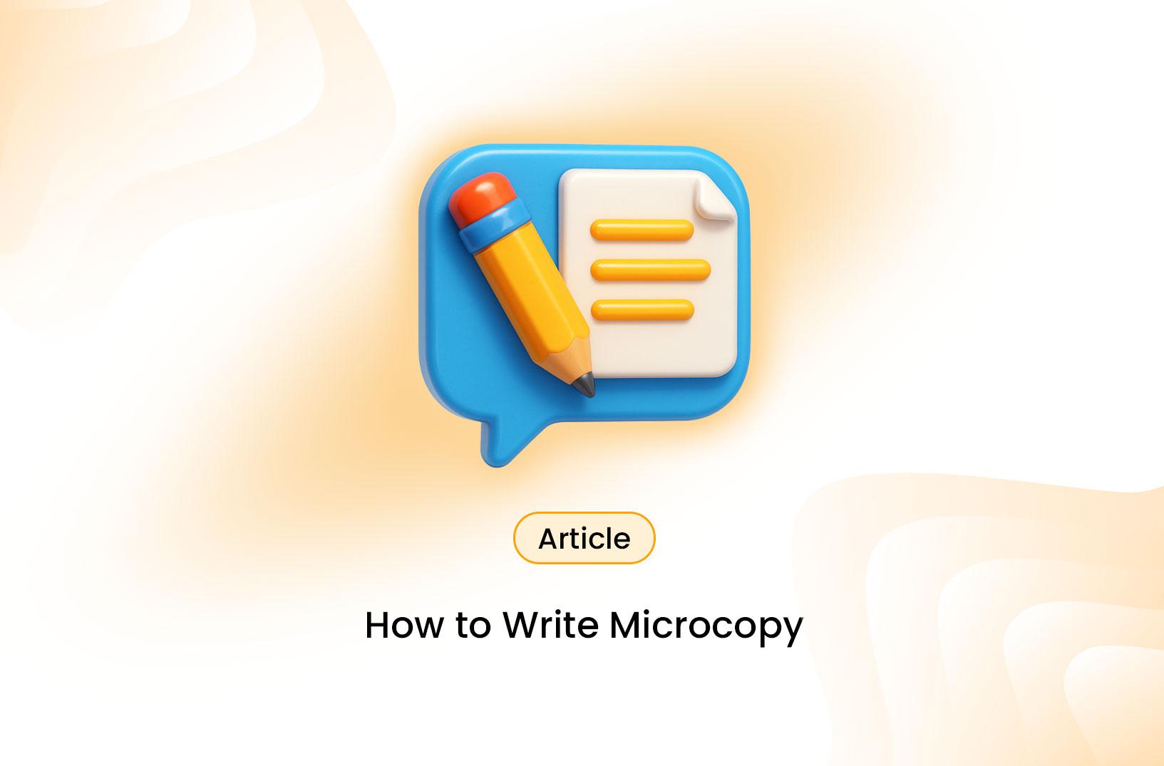 Guide to Writing a Microcopy
